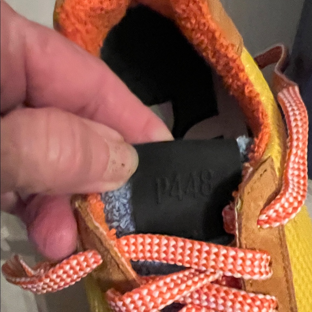 P448 Men's Sneakers in Orange and Yellow - Picture 4 of 7